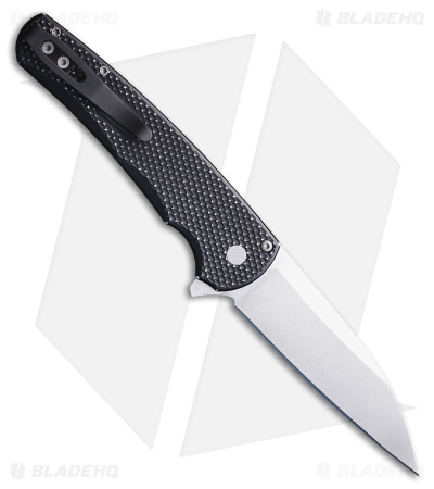 Pro-Tech Malibu Wharncliffe Button Lock Knife Textured Battleworn BLK (3.25" SW)