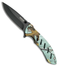Bear Edge Brisk 1.0 Frame Lock Knife Realtree Blue (3.1" Black) 61508