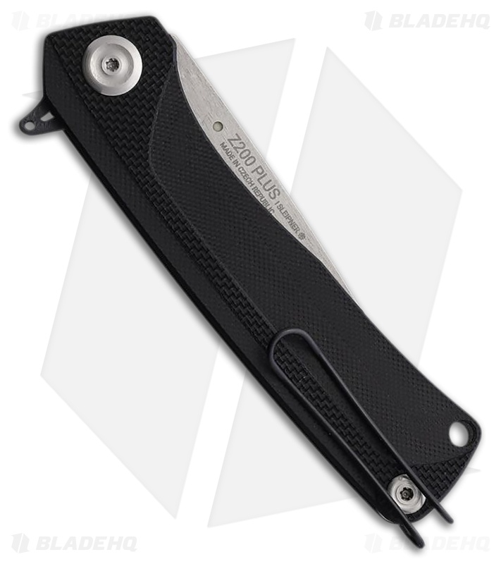 Acta Non Verba Z200 Plus Liner Lock Knife Black G-10 (3.3" Stonewash)