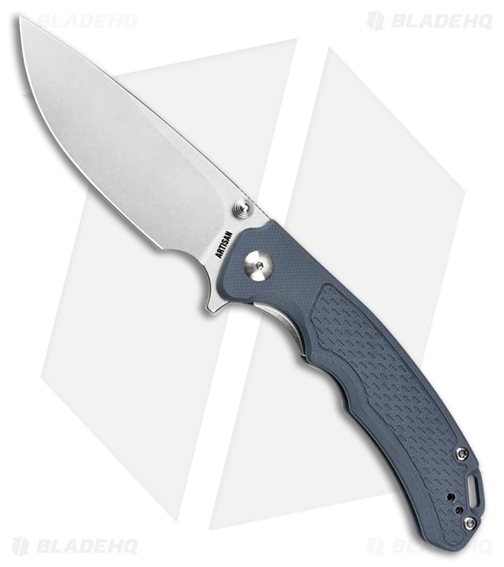 Artisan Cutlery Tradition V2 Liner Lock Knife Blue/Gray G-10 (3.6" Stonewash)