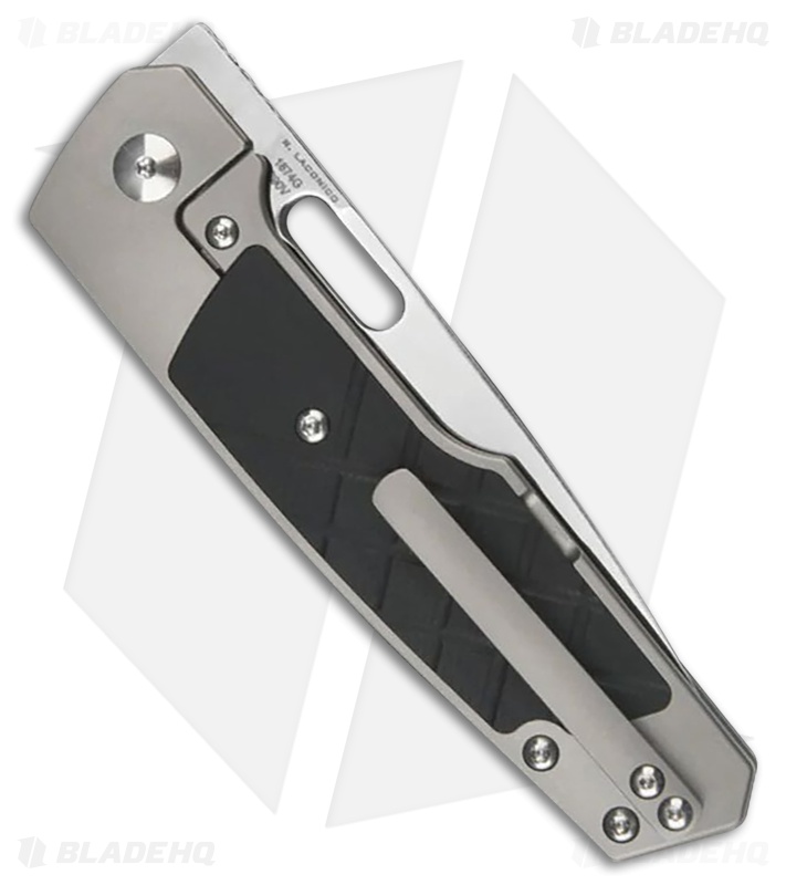 Artisan Gambit Pawn Frame Lock Knife Gray Ti/Black G-10 (3.5" Sandblast S90V)