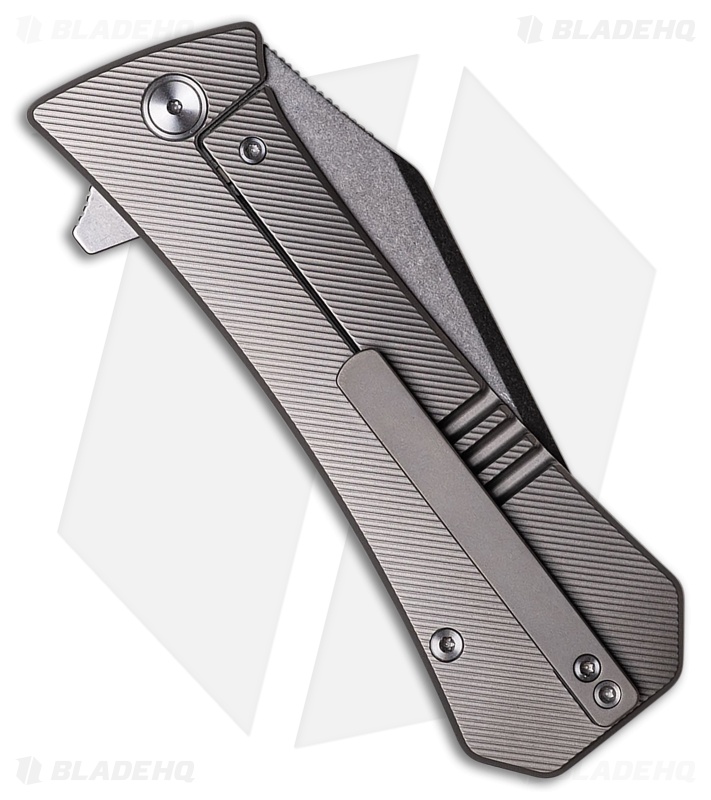 Auxiliary Manufacturing Coffin Tanto XL Frame Lock Knife Titanium (4" SW)