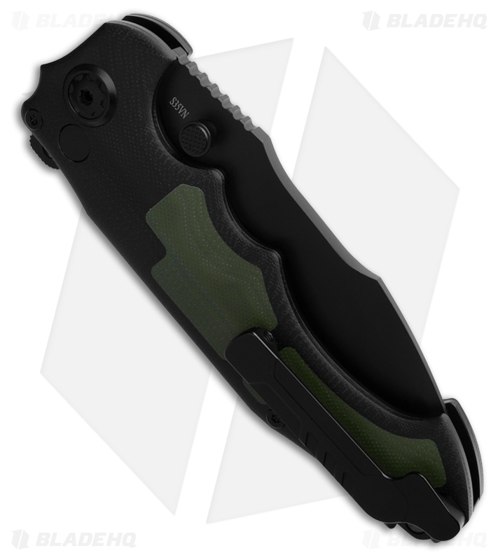 Andre de Villiers Javelin Knife Black/Green G-10 Black