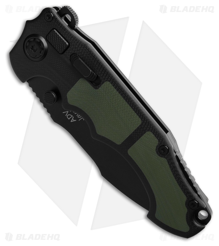 Andre de Villiers Javelin Knife Black/Green G-10 Black