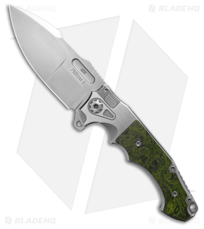 Andre de Villiers Mini Pitboss 3 Green/Black MCF + Titanium (3.6" Satin)
