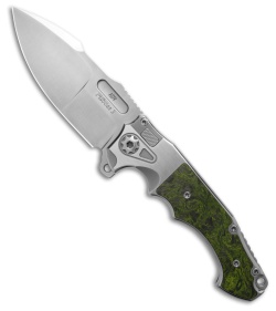 Andre de Villiers Mini Pitboss 3 Green/Black MCF + Titanium (3.6" Satin) 