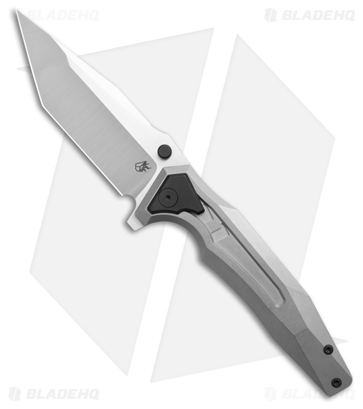 Arcane Design The Creature Frame Lock Knife Blk/Gray Ti  (3.75" Satin)