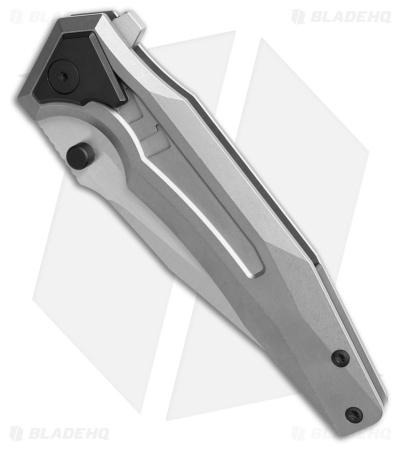 Arcane Design The Creature Frame Lock Knife Blk/Gray Ti  (3.75" Satin 20CV)