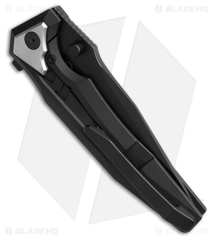 Arcane Design The Creature Frame Lock Knife Blk/Silver Ti  (3.75" Black)