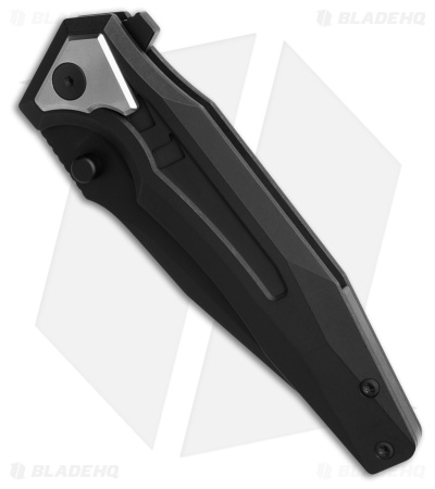Arcane Design The Creature Frame Lock Knife Blk/Silver Ti  (3.75" Black)