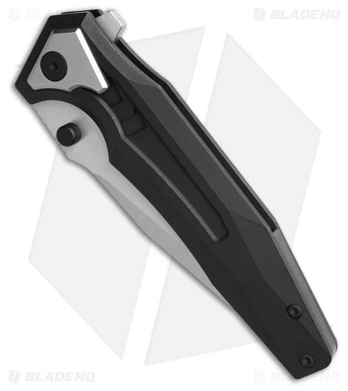 Arcane Design The Creature Frame Lock Knife Silver/Black Ti  (3.75" Satin 20CV)