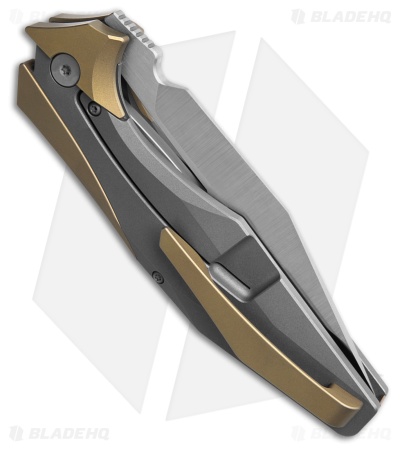 Arcane Design x Isham Bladeworks PLEXUS Knife Bronze/Gray Ti (3.5" Satin)