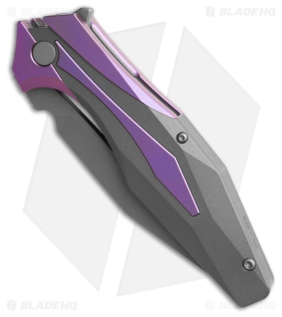 Arcane Design x Isham Bladeworks PLEXUS Knife Purple/SW Ti (3.5" SW)