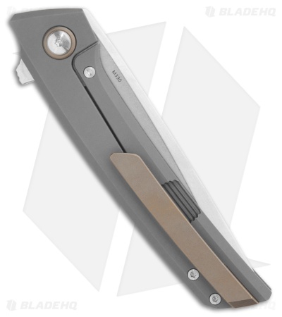 Arcform Prospect Frame Lock Knife Titanium w/Bronze Accents (3.5" Stonewash)
