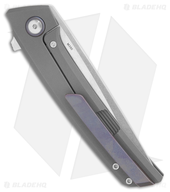 Arcform Prospect Frame Lock Knife Titanium w/Purple Accents (3.5" Stonewash)