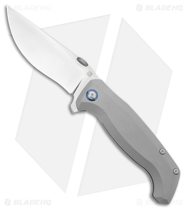 Artisan Cutlery Kami Frame Lock Knife Titanium (3.8" Sand Polish)