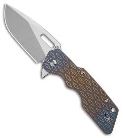 Attn2Detail Mercantile MK 1 Med Frame Lock Knife "Welcome 2 Vegas" Ti (3.1" Sat)