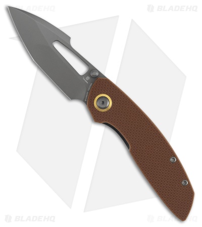 Tenable Link Liner Lock Knife Brown Micarta (3" Gray TiCn)