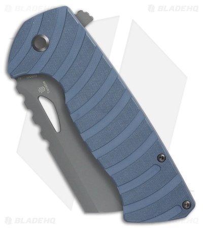 Tenable Knives Leviathan Liner Lock Knife Slate Blue G-10 (3.9" Gray TiCN)