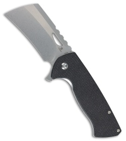 Tenable Knives Leviathan Liner Lock Knife Black Micarta (3.9" Stonewash)