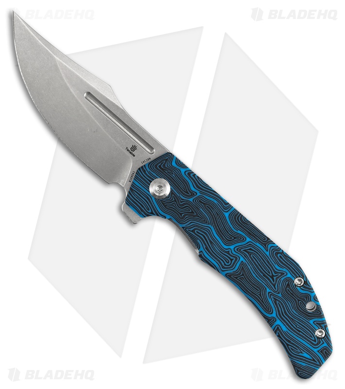 Tenable Orion Liner Lock Knife Blue Topo G-Mascus (3.1" Stonewash)*DISC*