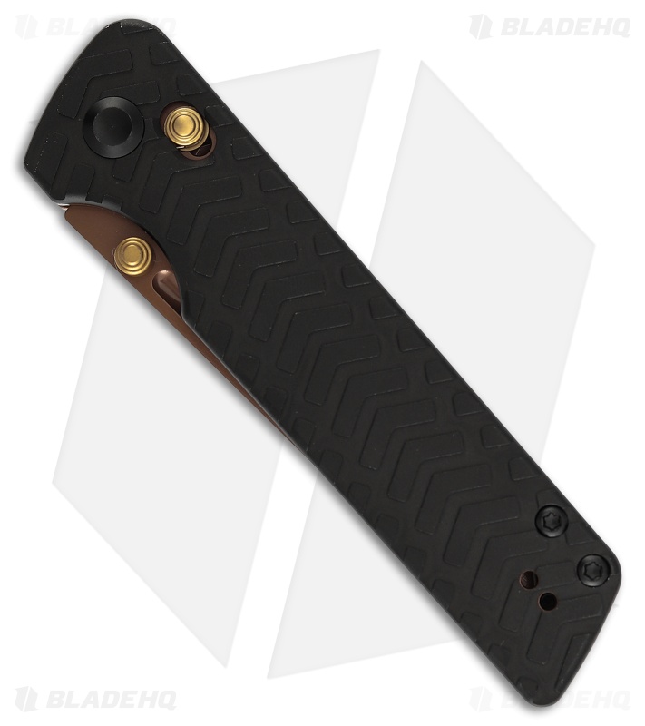 Tenable Knives Anomaly Tanto Crossbar Knife Black Aluminum (3.1" Rose Gold) 