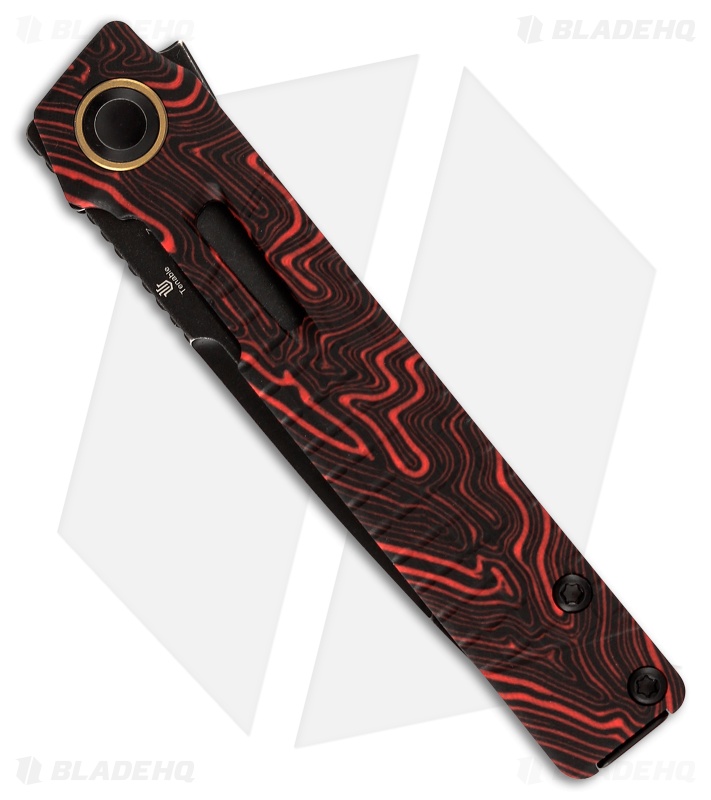 ムク SAR 117/08 Kansept Kitpu Frame Lock Knife | Black/Red G-Mascus