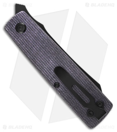 Tenable Higonokami Liner Lock Knife Purple Micarta (3" Black SW)