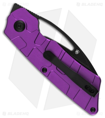 Tenable Goblin L Liner Lock Knife Purple Anodized Aluminum (3.1" Black SW)
