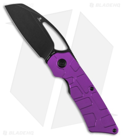 Tenable Goblin L Liner Lock Knife Purple Anodized Aluminum (3.1" Black SW)