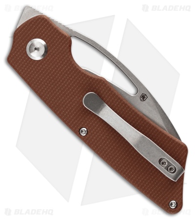 Tenable Goblin L Liner Lock Knife Brown Micarta (3.1" Stonewash)