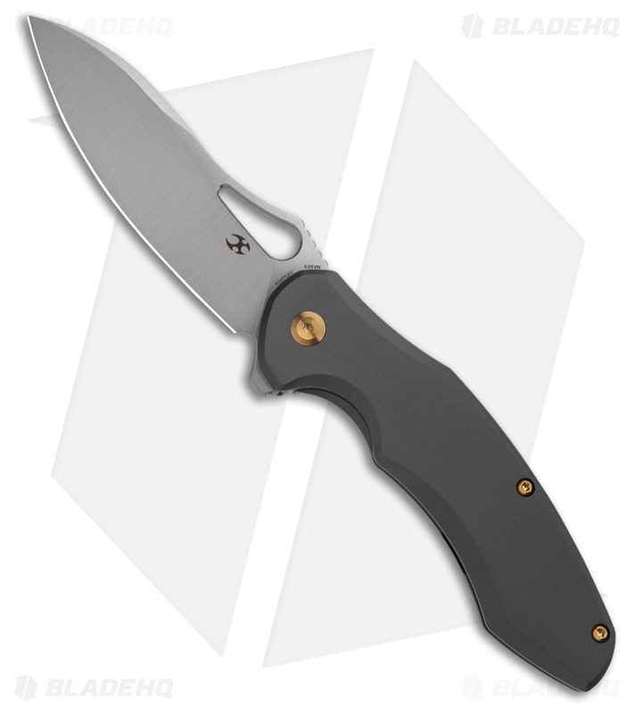 Kansept Knives Djinn Designs Echis Frame Lock Knife Titanium (3.5" Satin)