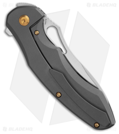Kansept Knives Djinn Designs Echis Frame Lock Knife Titanium (3.5" Satin)