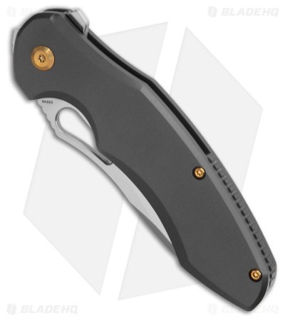 Kansept Knives Djinn Designs Echis Frame Lock Knife Titanium (3.5" Satin)