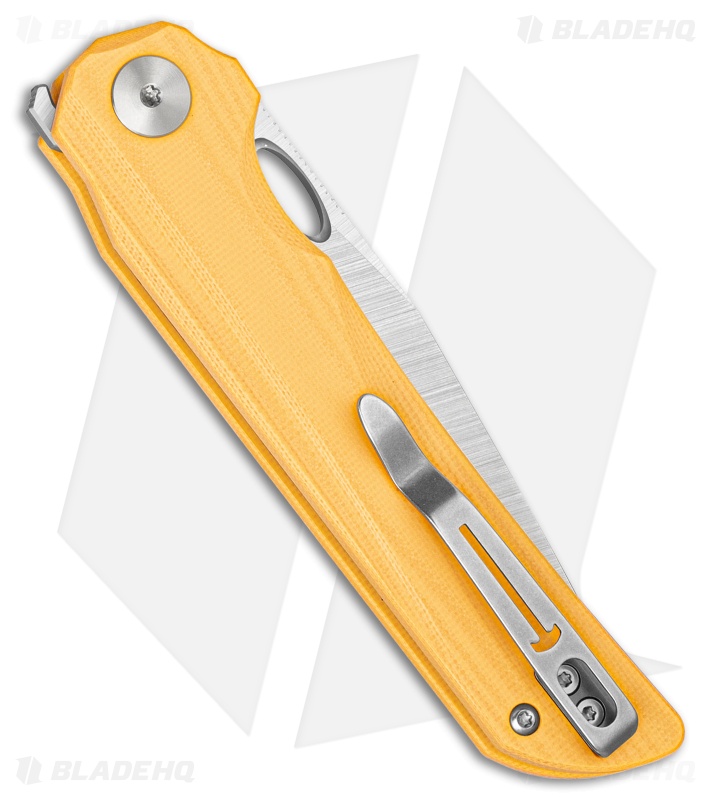 Bestechman Smuga Liner Lock Knife Yellow G-10 (3.6" Satin)