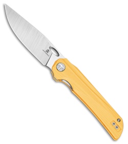 Bestechman Smuga Liner Lock Knife Yellow G-10 (3.6" Satin)