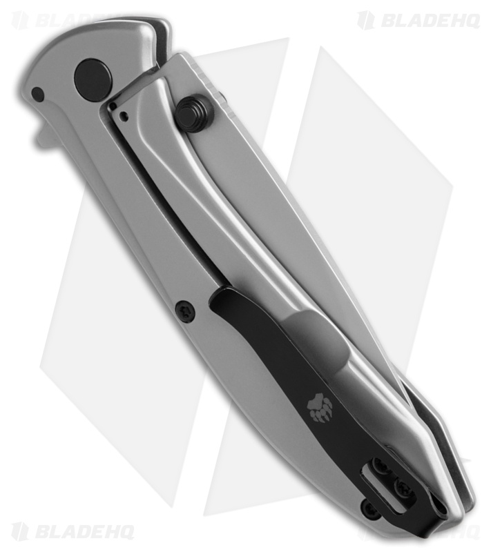 Bear & Son 4" Liner Lock Flipper Knife Gadsden Flag Stainless Steel (2.8" Satin)