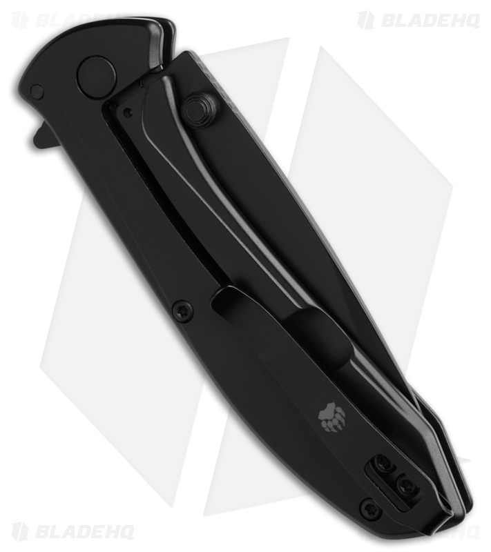 Bear & Son 4" Liner Lock Flipper Knife Spartan Stainless Steel(2.8" Black)112ACR