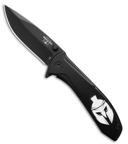Bear & Son 4" Liner Lock Flipper Knife Spartan Stainless Steel(2.8" Black)112ACR
