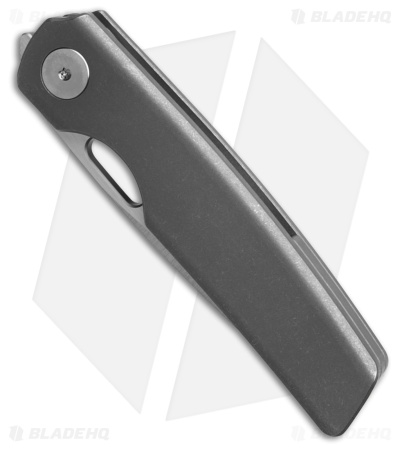 BergBlades Mini Sweeney Frame Lock Knife Dark SW/SB Titanium (2.9" Satin)