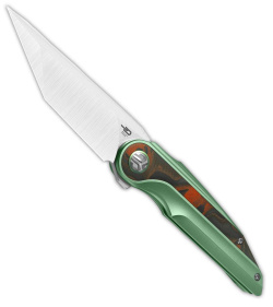 Bestech Knives Blind Fury Tanto Ti/Orange CF Inlay (3.6" SW/Satin) BT2303C