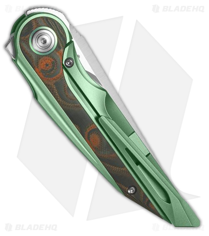 Bestech Knives Blind Furry Ti/Orange CF (SW/Satin) - Blade HQ