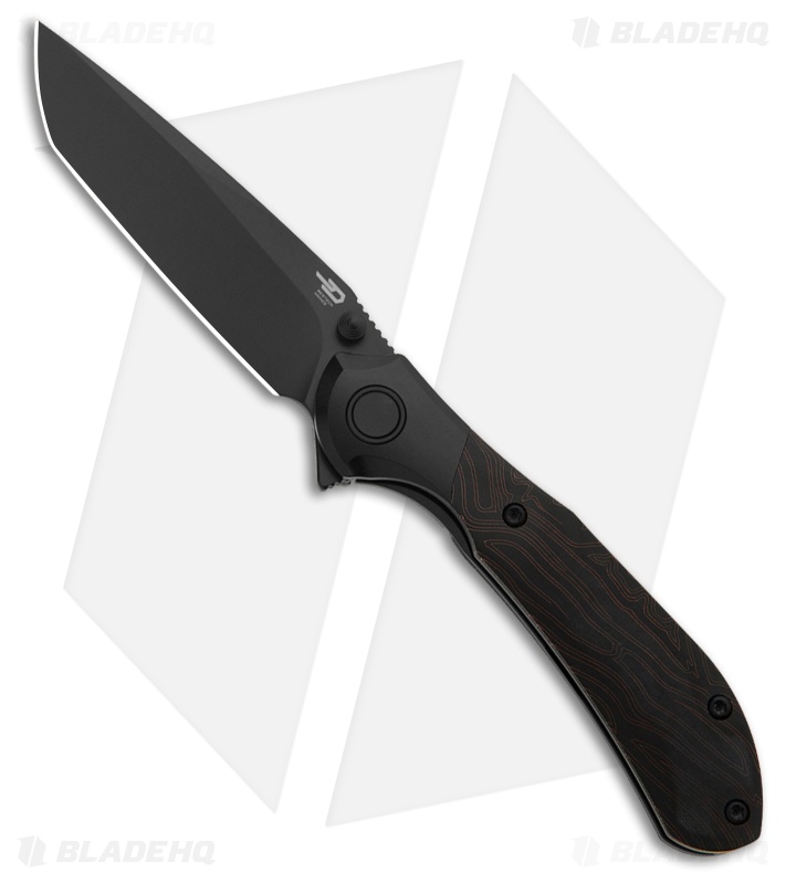 Bestech Knives Constellation Frame Lock Knife Black Ti + G-10 (3.1" Black PVD)