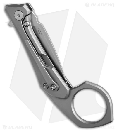 Bestech Knives Duci Frame Lock Knife Bead Blast Titanium (2" SW 20CV)