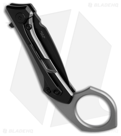 Bestech Knives Duci Frame Lock Knife Black PVD/BB Titanium (2" Black PVD 20CV)