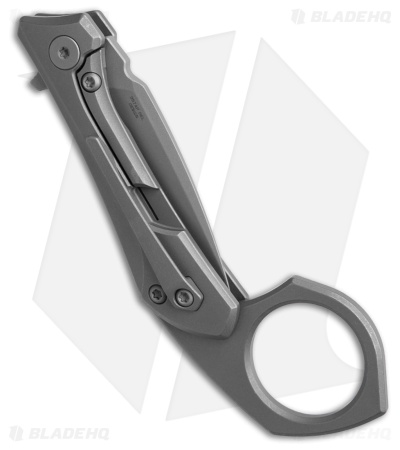 Bestech Knives Duci Frame Lock Knife Dark BB/SW Titanium (2" Dark BB/SW20CV)