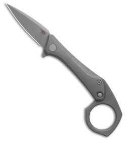 Bestech Knives Duci Frame Lock Knife Dark BB/SW Titanium (2" Dark BB/SW20CV)