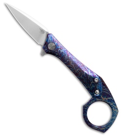 Bestech Knives Duci Frame Lock Knife Flamed Titanium (2" Satin 20CV)
