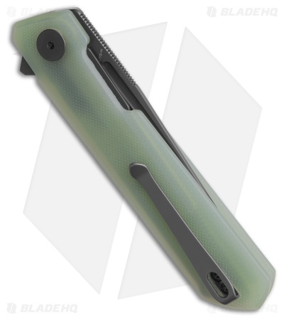 Bestech Knives Dundee Liner Lock MagnaCut Knife Jade G-10 (3.5" Gray PVD)