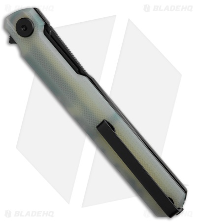 Bestech Knives Duoz Liner Lock Knife Jade G-10 (3.3" Black PVD)